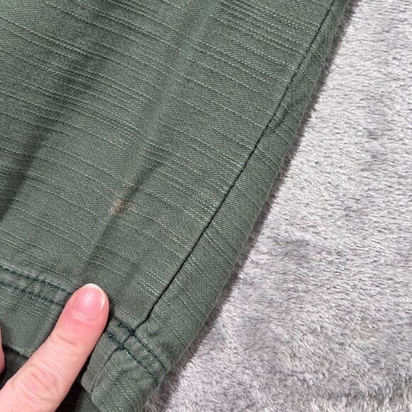 Free People Pants Womens 0 Army Green Distressed Straight Utility Ankle Boho - Picture 8 of 11